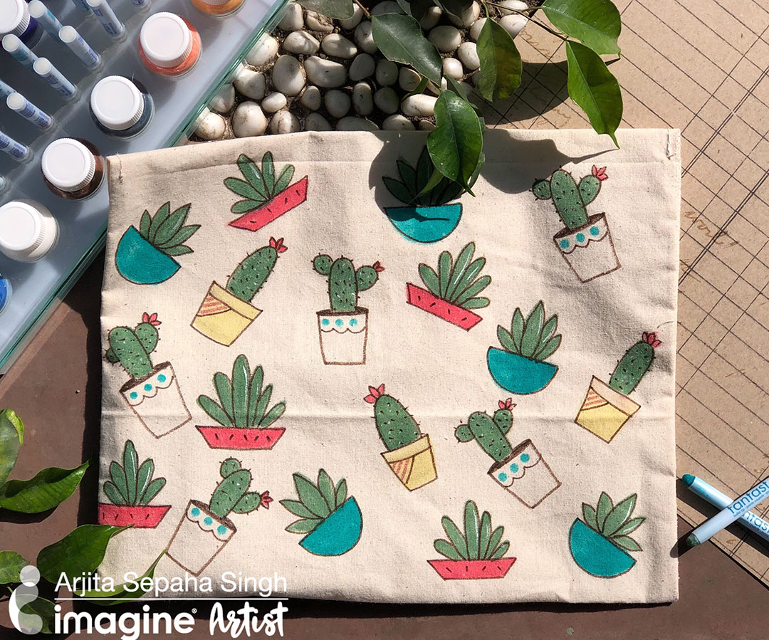 Create a Cute Cactus Project with All-Purpose Inks and Fantastix
